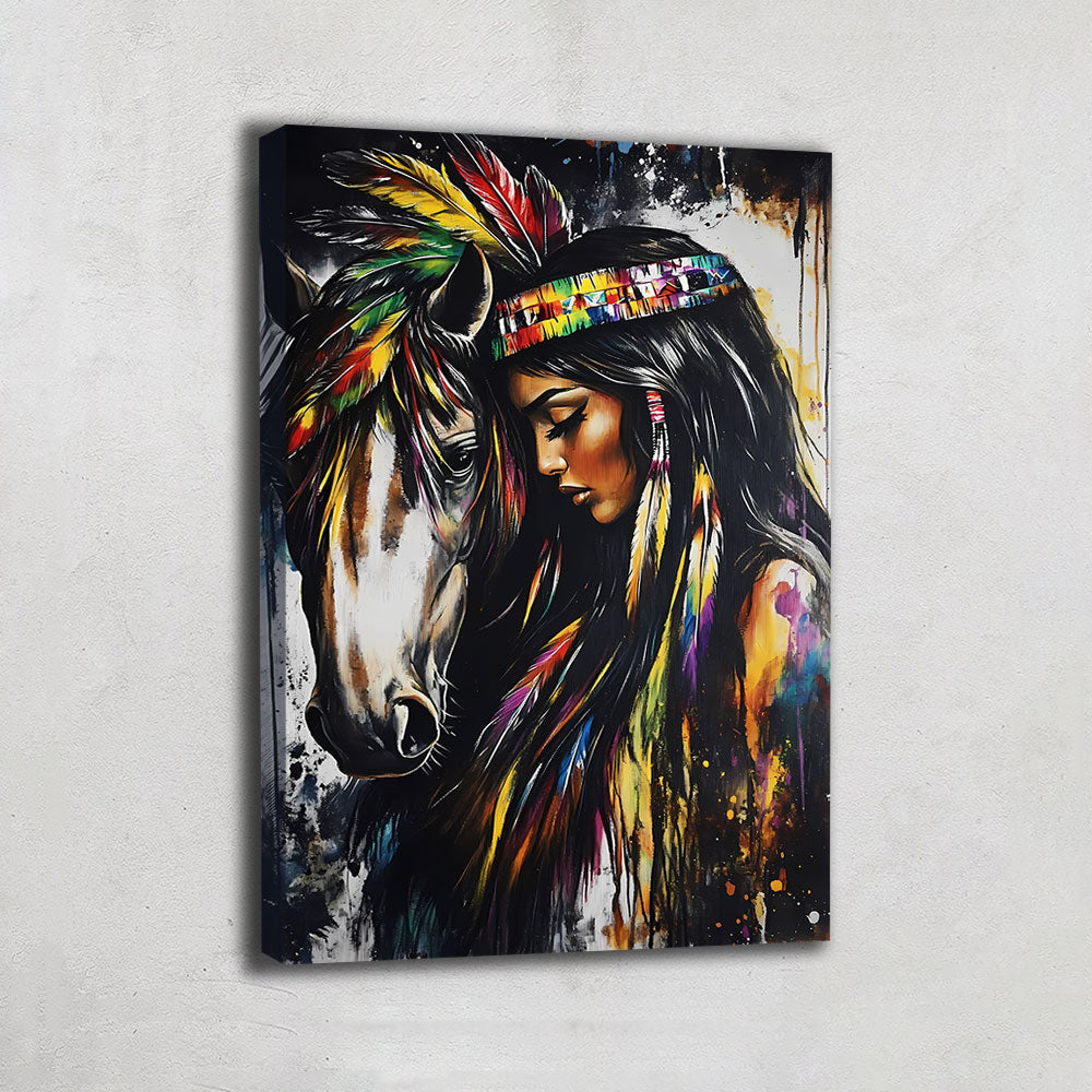 TABLEAU INDIEN POP ART