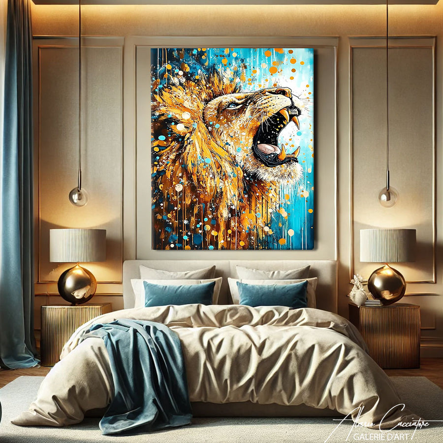 Tableau Couleur Abstrait – mise en situation
