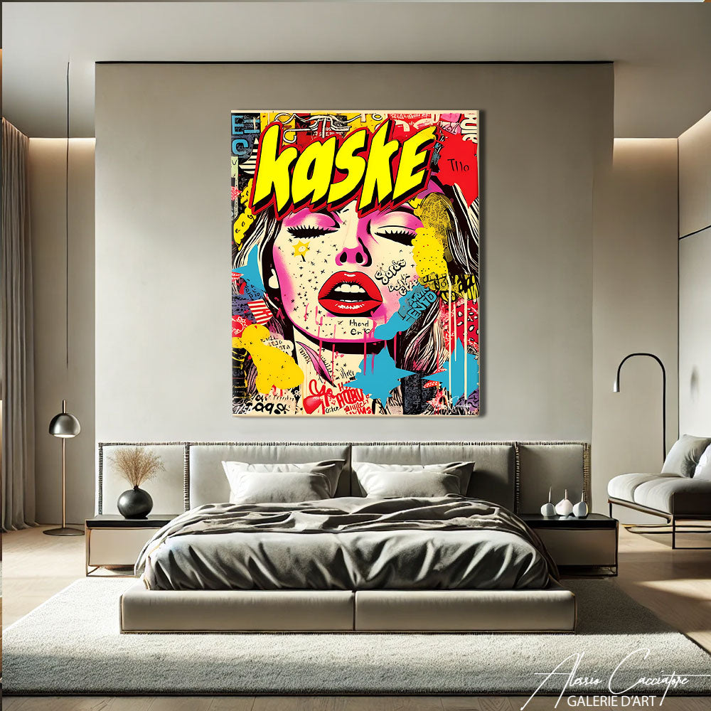 tableau femme street art