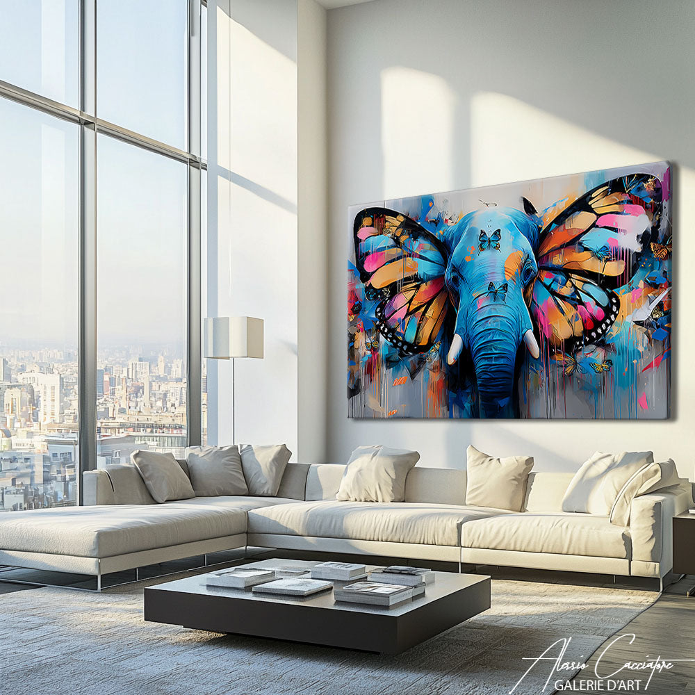 Tableau Elephant Moderne