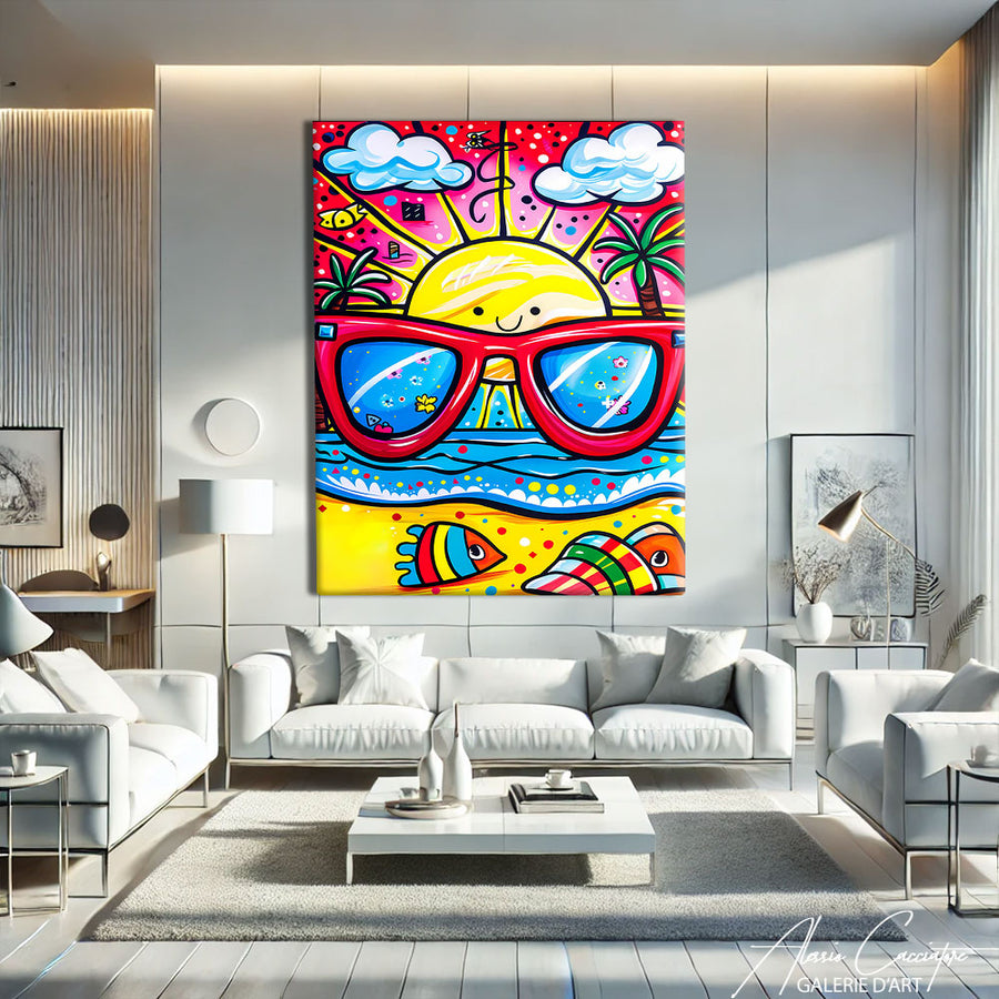Tableau Pop Art Xxl  – mise en situation