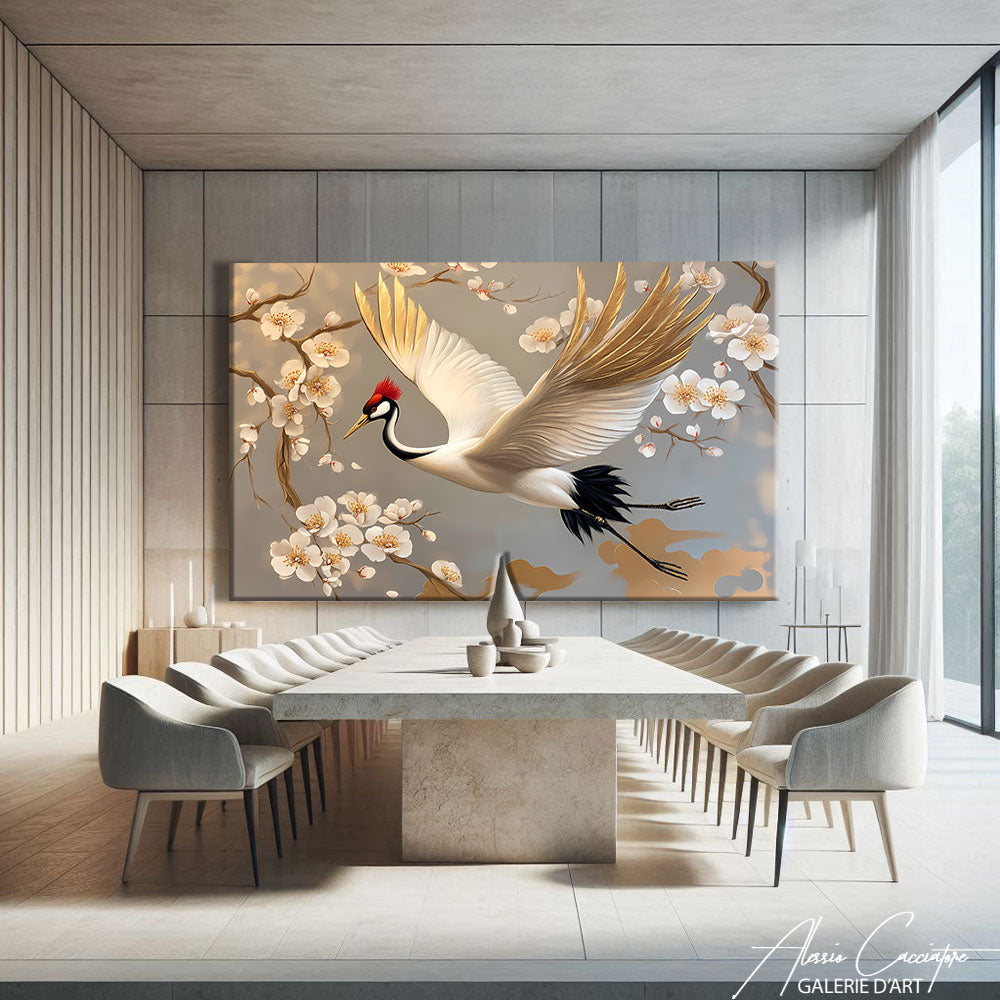 Tableau Doré Japandi