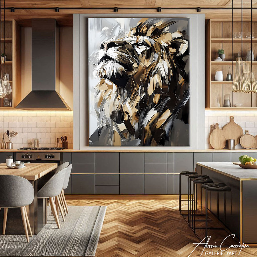 Tableau Abstrait Acrylique – mise en situation