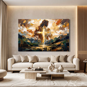 Peinture Grand Tableau Chrétien