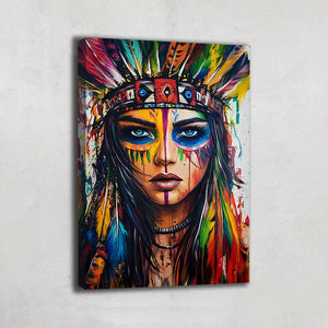 TABLEAU INDIENNE COULEUR