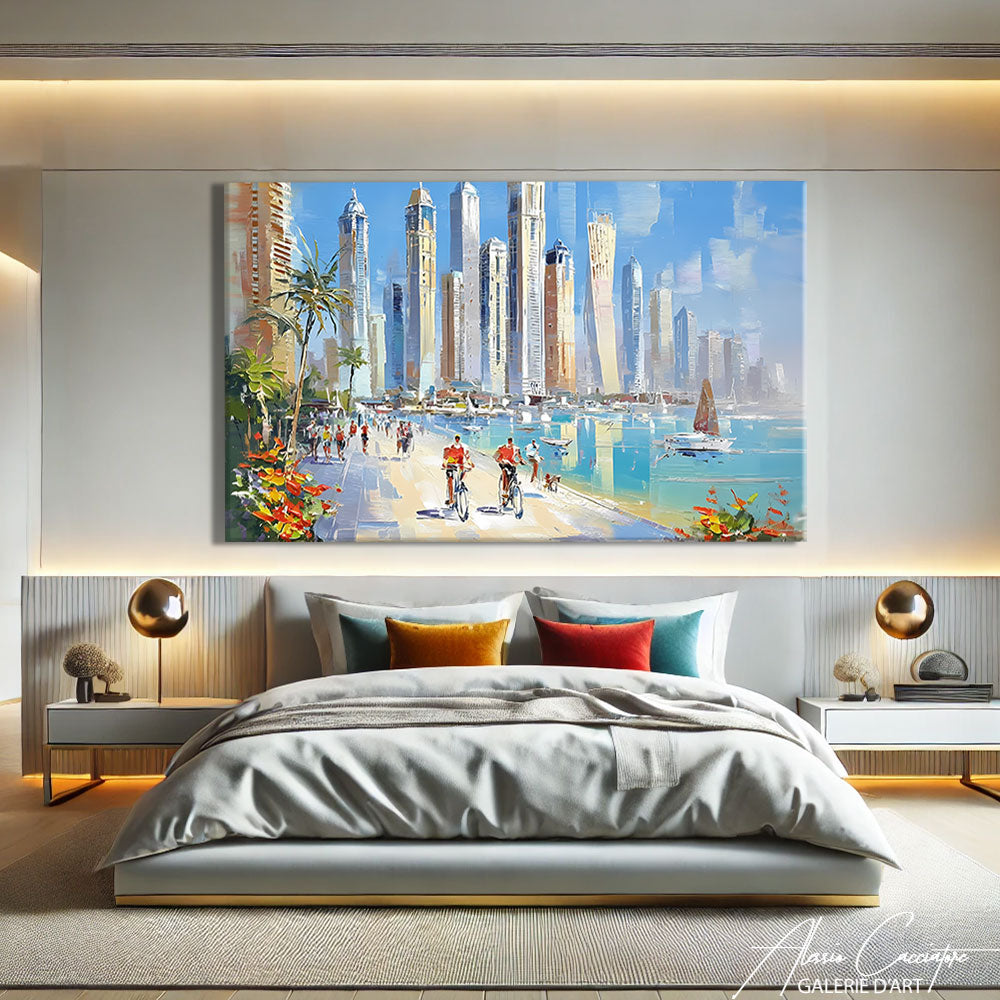 Tableau Abstrait Ville