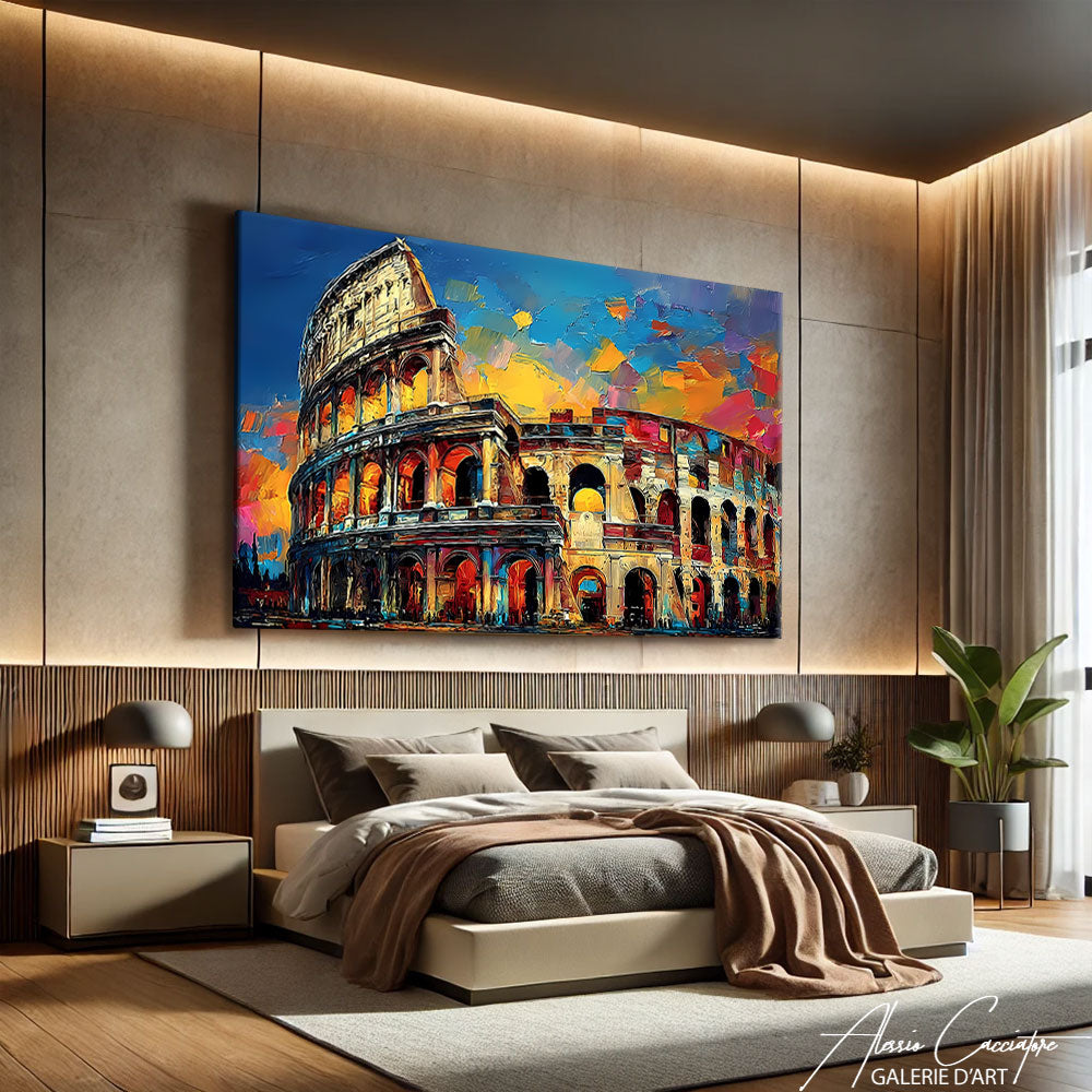 TABLEAU ROME COLORÉ