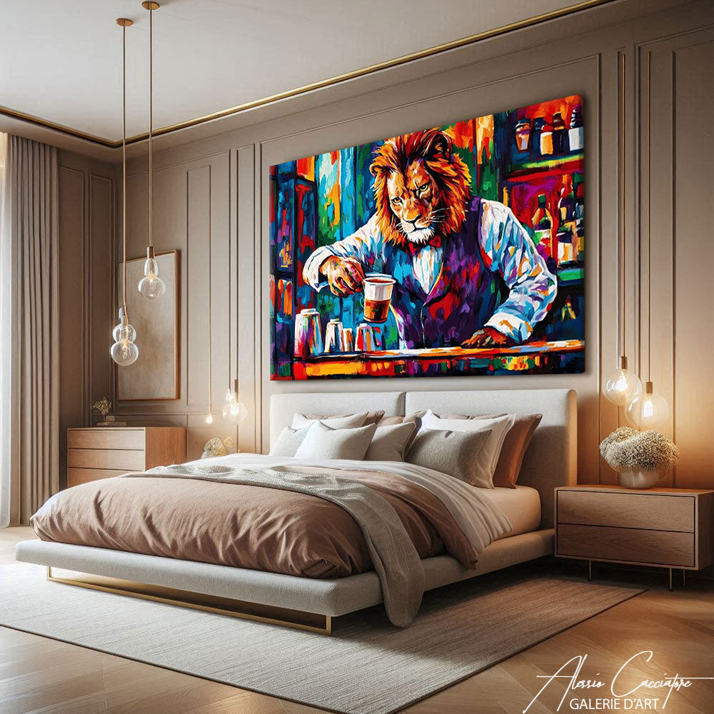 Toile Imprimée Lion