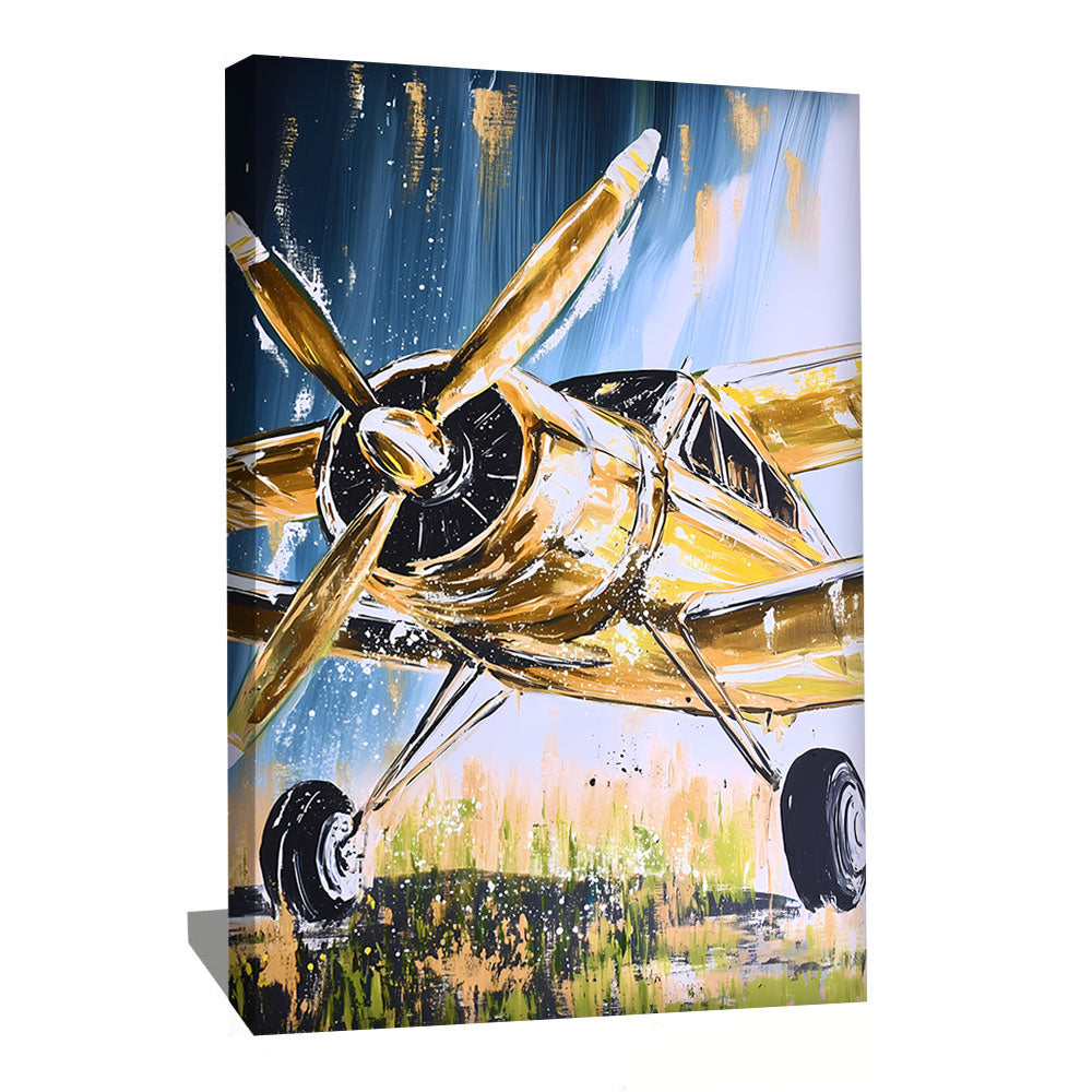 TABLEAU AVION BLEU