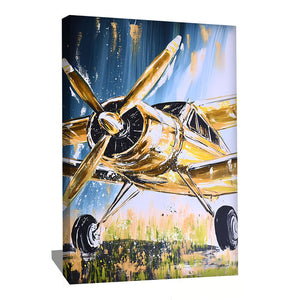 TABLEAU AVION BLEU
