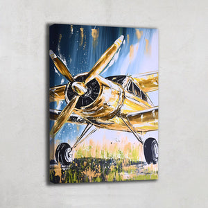TABLEAU AVION BLEU