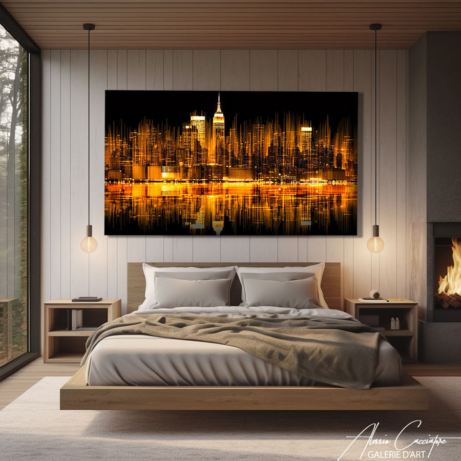 Peinture Gratte-Ciel New York – mise en situation