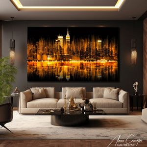 tableau new york abstrait