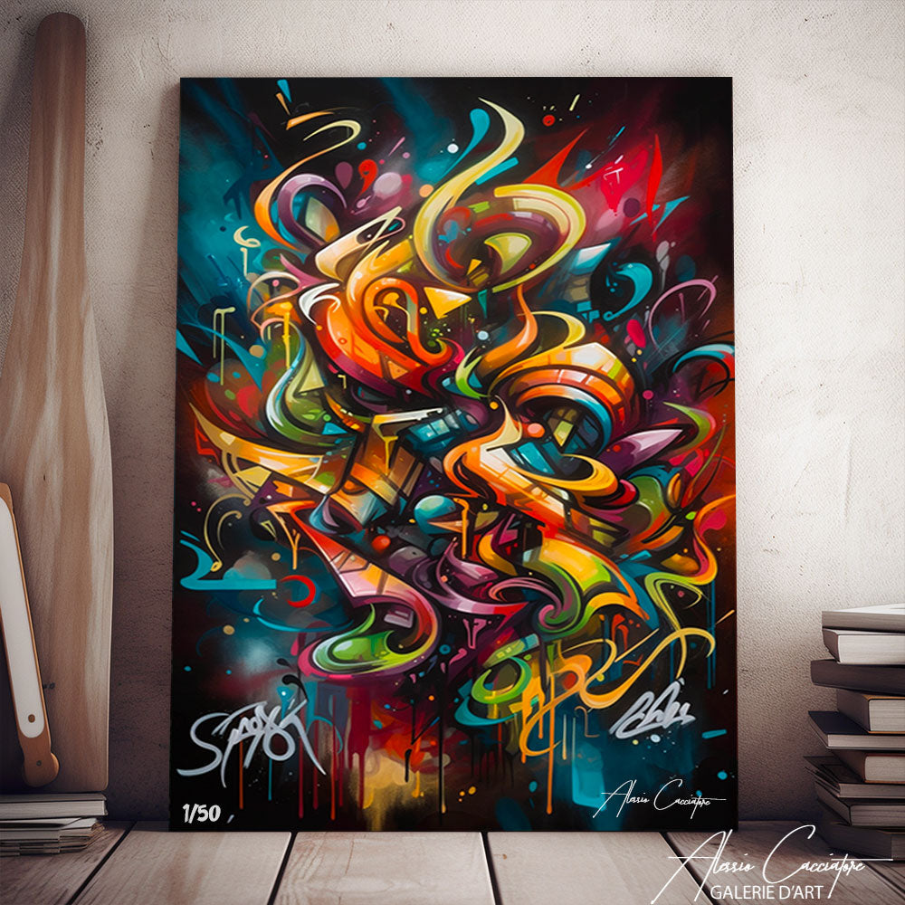 Affiche d'art graffiti personnalisée - TenStickers