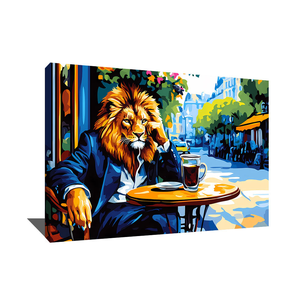 TABLEAU LION CAFÉ