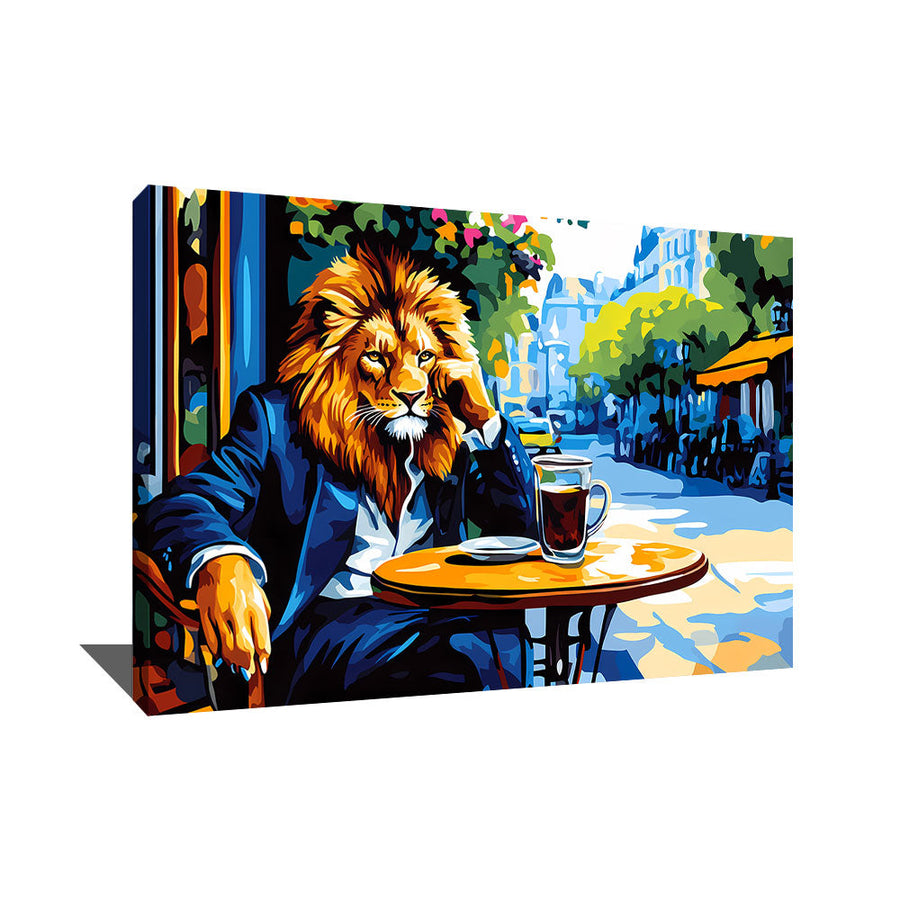 TABLEAU LION CAFÉ AlessioCacciatore