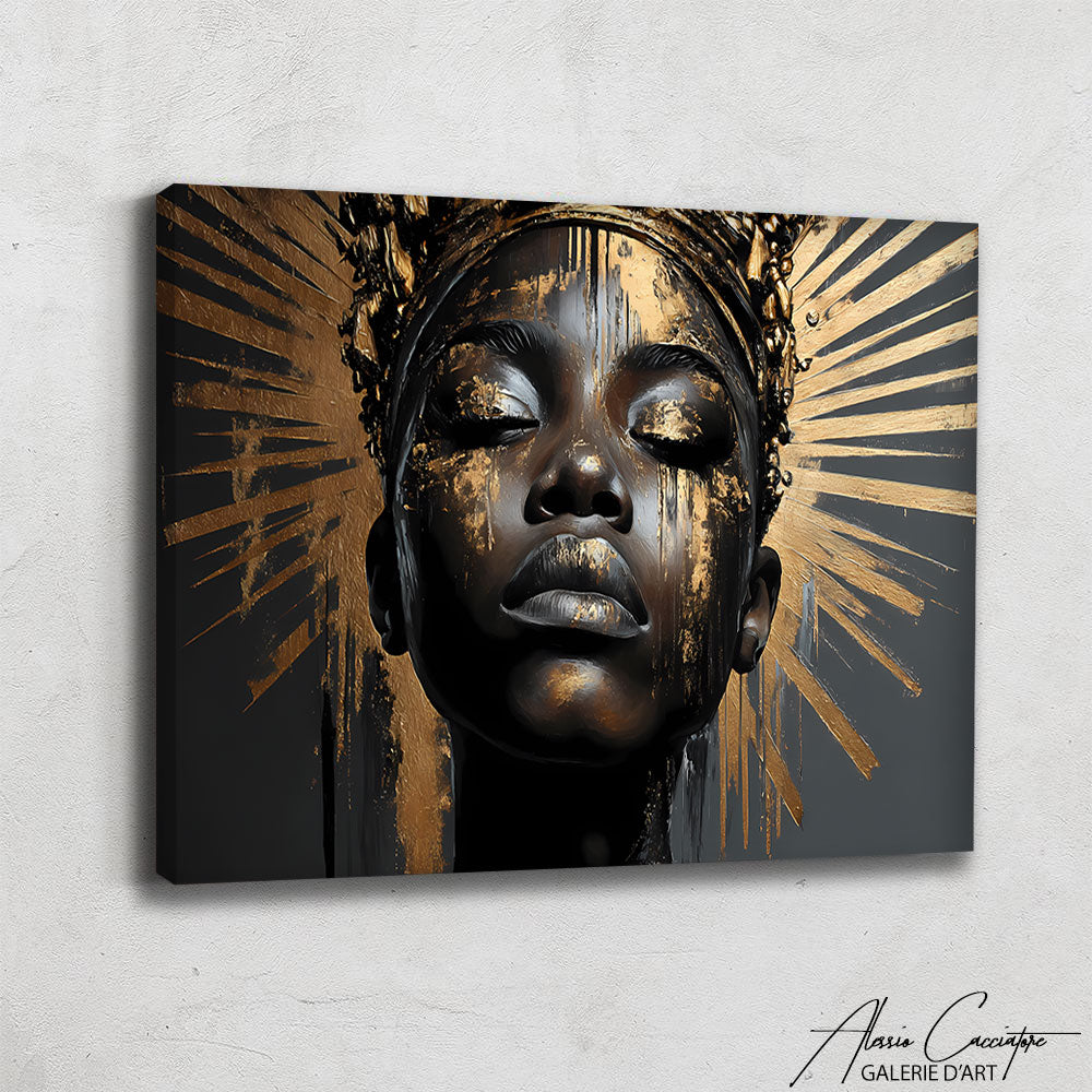 Tableau Femme Dorée