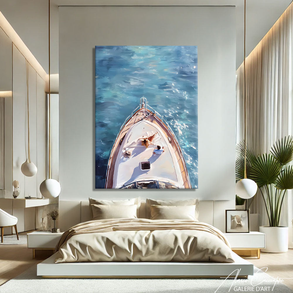Tableau Moderne Bleu