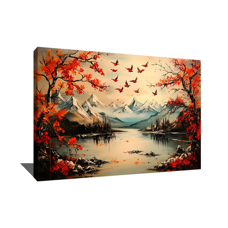 Tableau Paysage Japandi