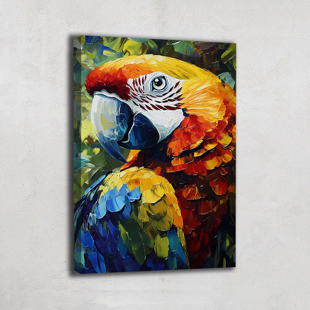 TABLEAU PERROQUET COULEUR