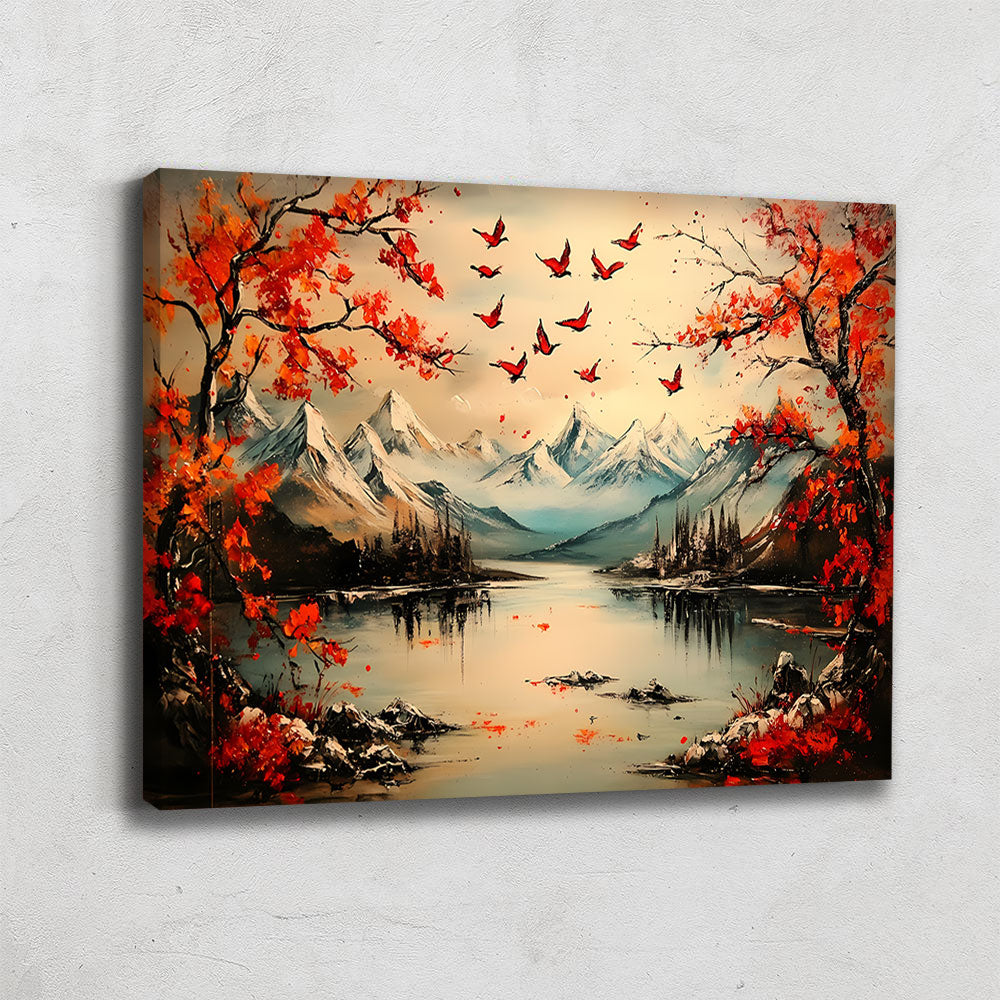 Tableau Paysage Japandi