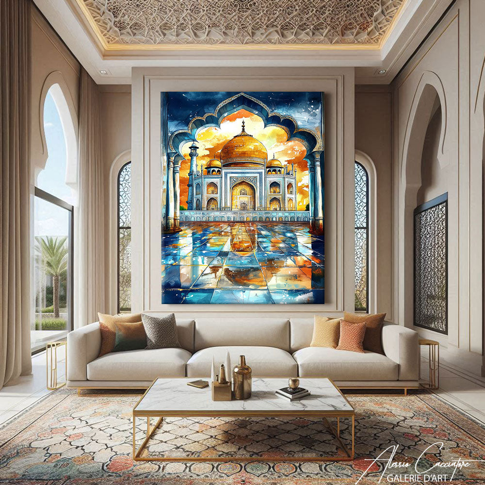 Tableau du Taj Mahal
