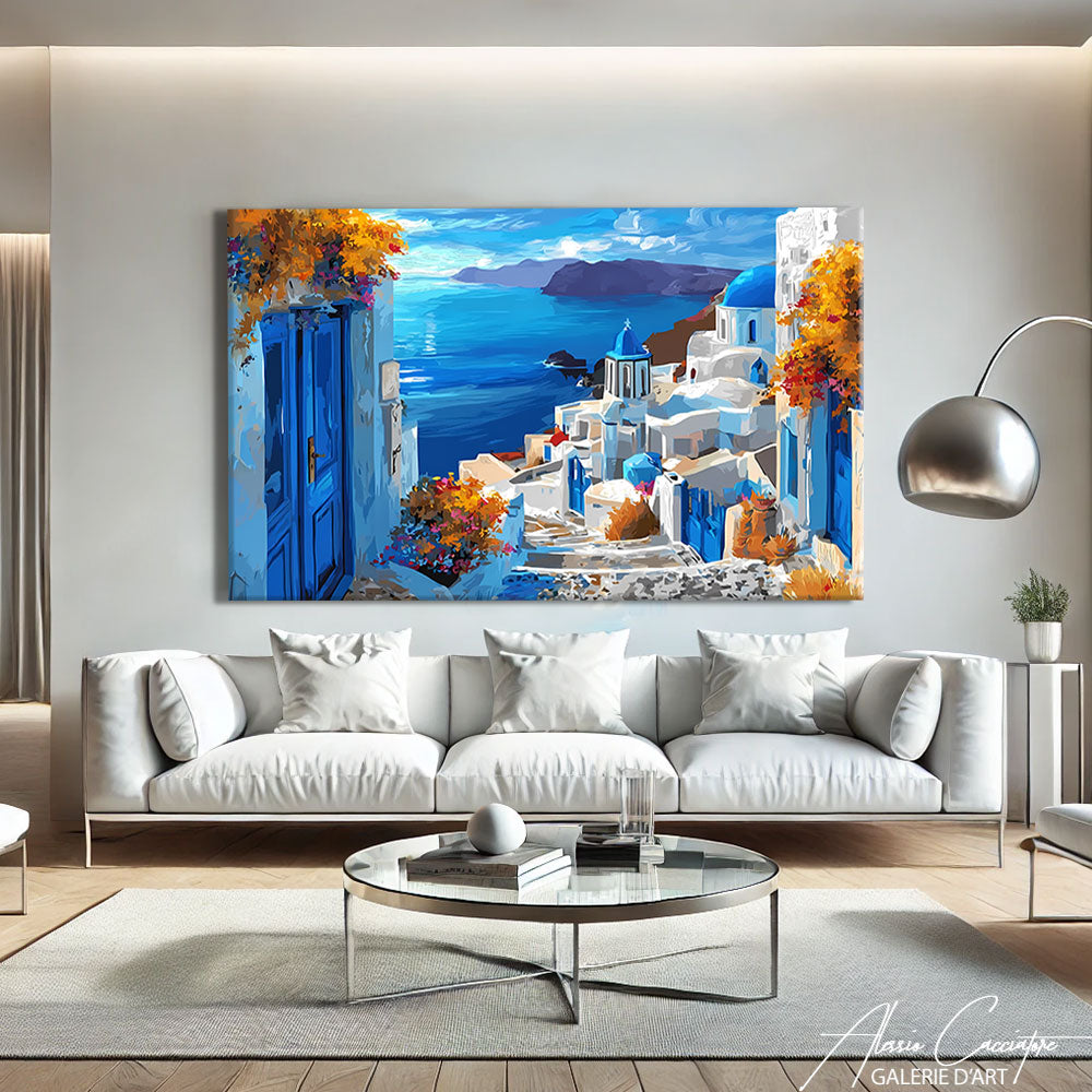 Tableau Bleu Turquoise