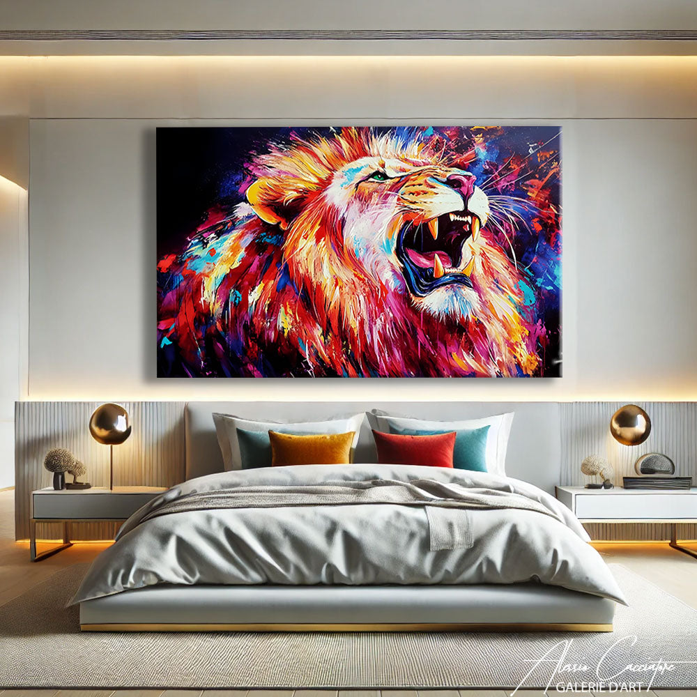 Toile Imprimée Lion