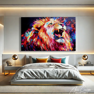 Toile Imprimée Lion