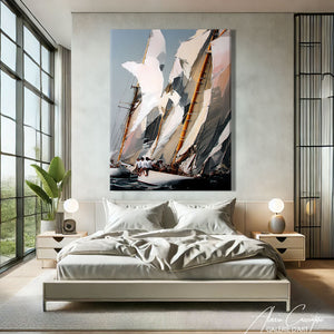 Tableau Acrylique Bateau