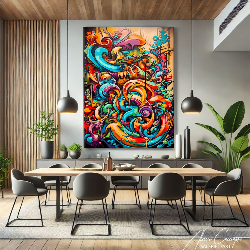 tableau graffiti decoration