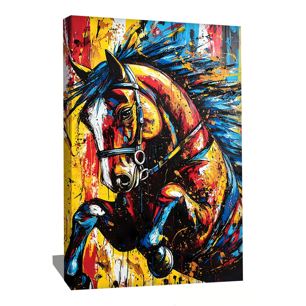 Tableau Cheval Pop Art