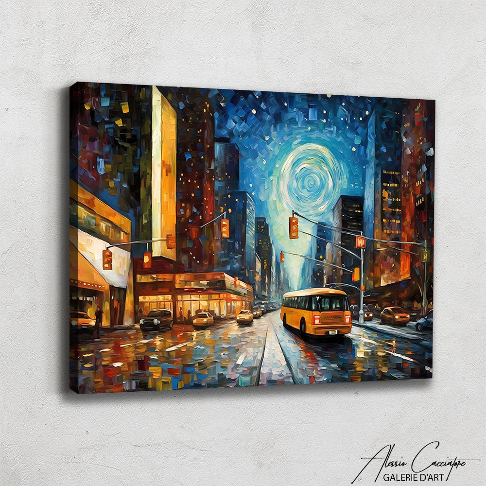 tableau new york abstrait