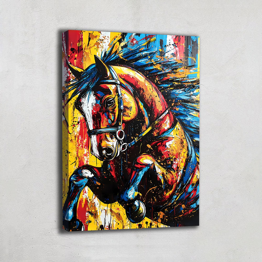 Tableau Cheval Pop Art