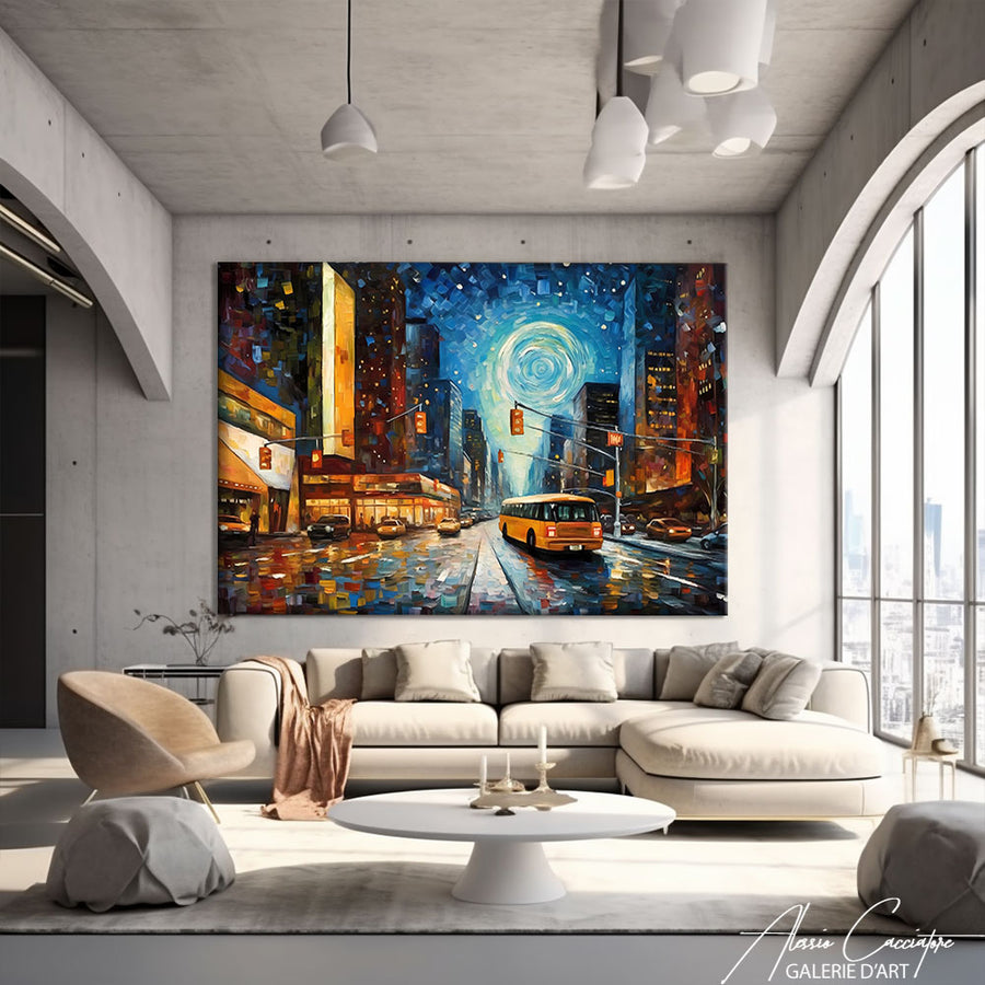 tableau new york grand format  – mise en situation