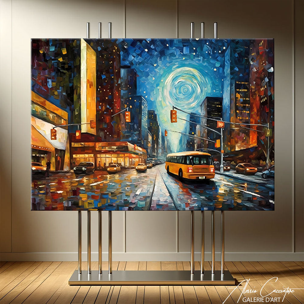 toile tendue murale new york