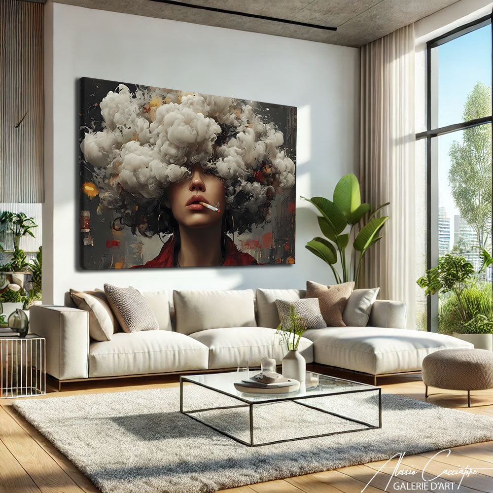 TABLEAU SURREALISTE FEMME