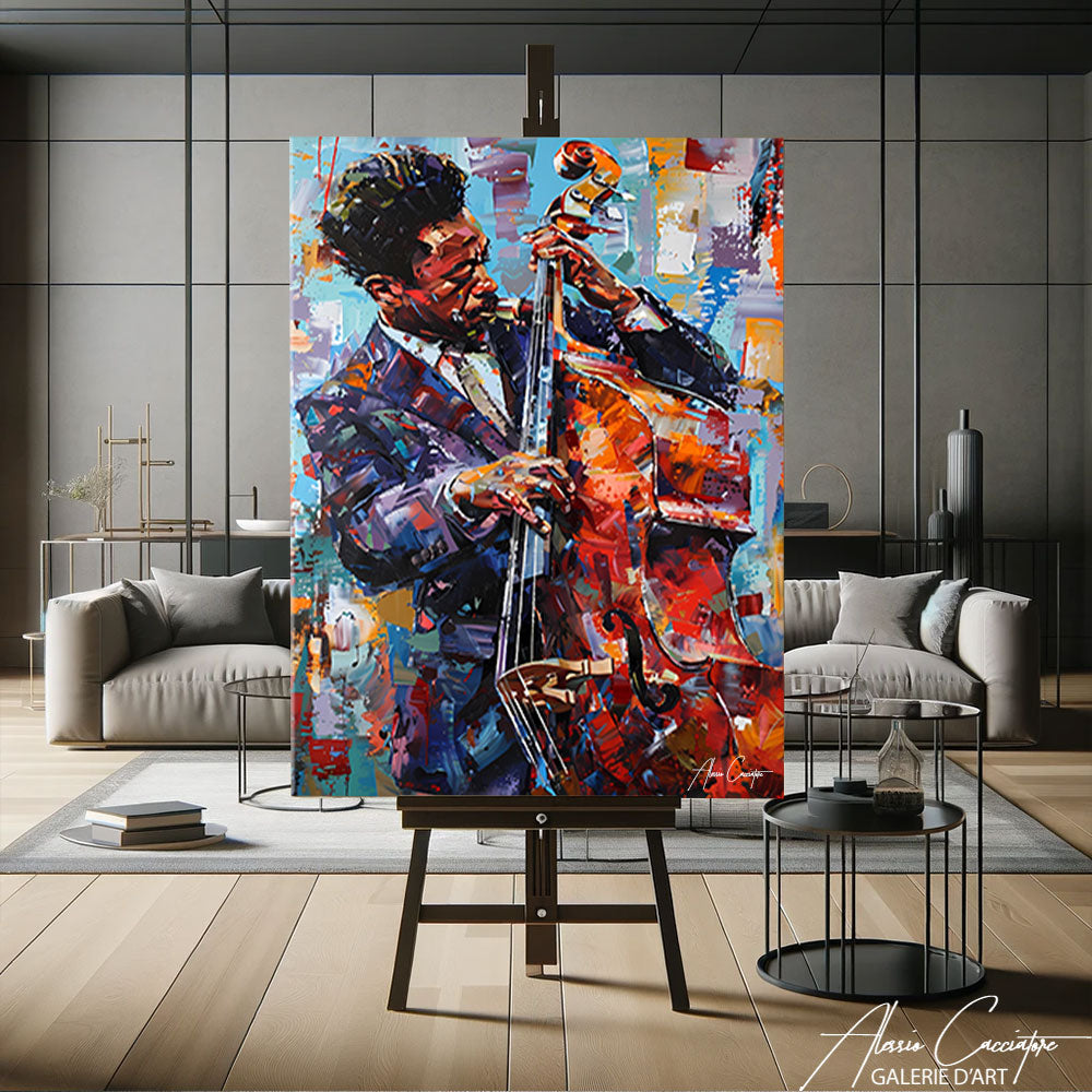 tableau musicien jazz