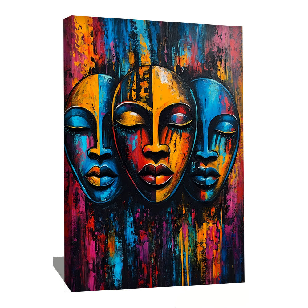 TABLEAU MASQUES AFRICAINS