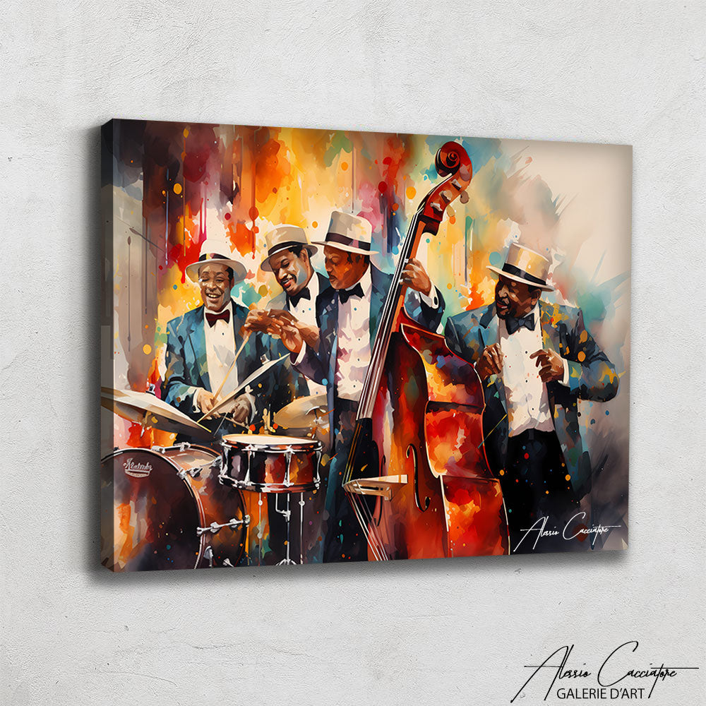 peinture musiciens jazz