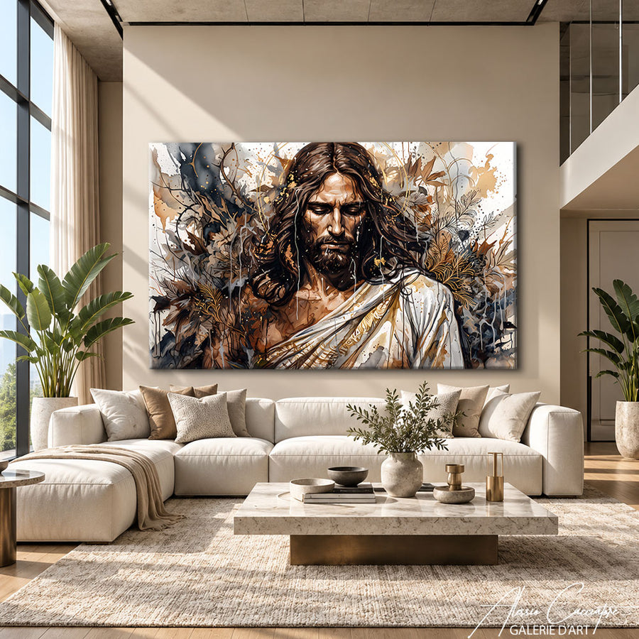 TABLEAU PORTRAIT JÉSUS – mise en situation