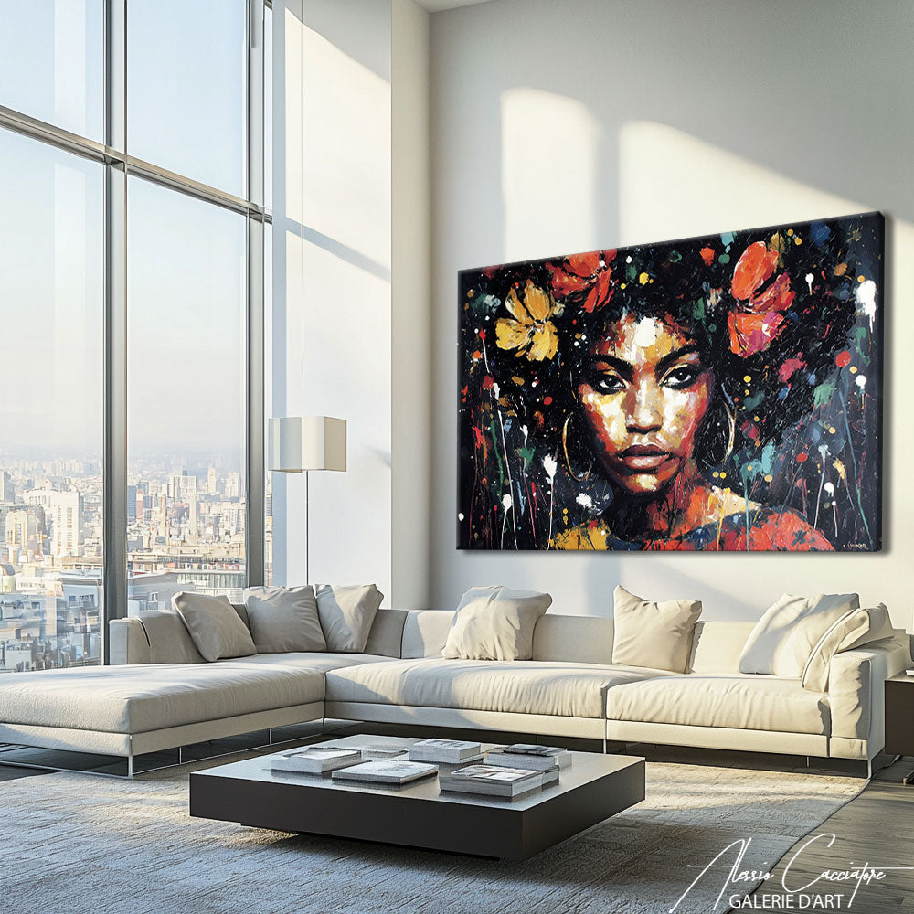 Tableau Abstrait Femme