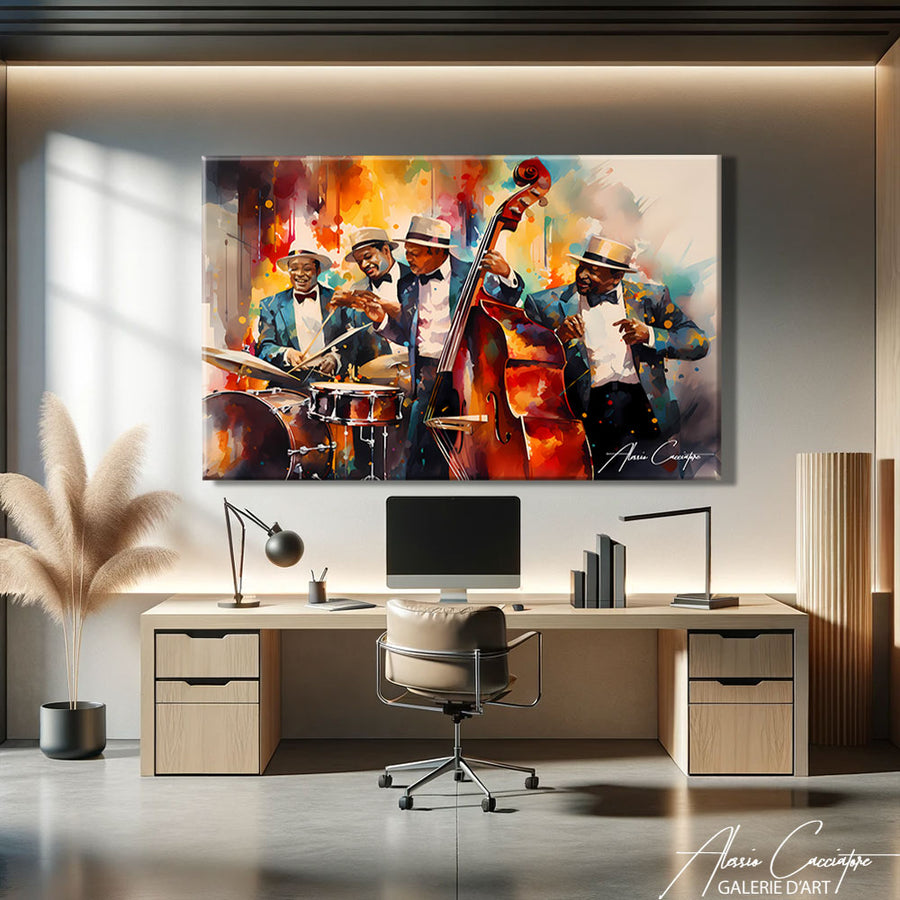 TABLEAU MUSICIENS JAZZ
 – mise en situation