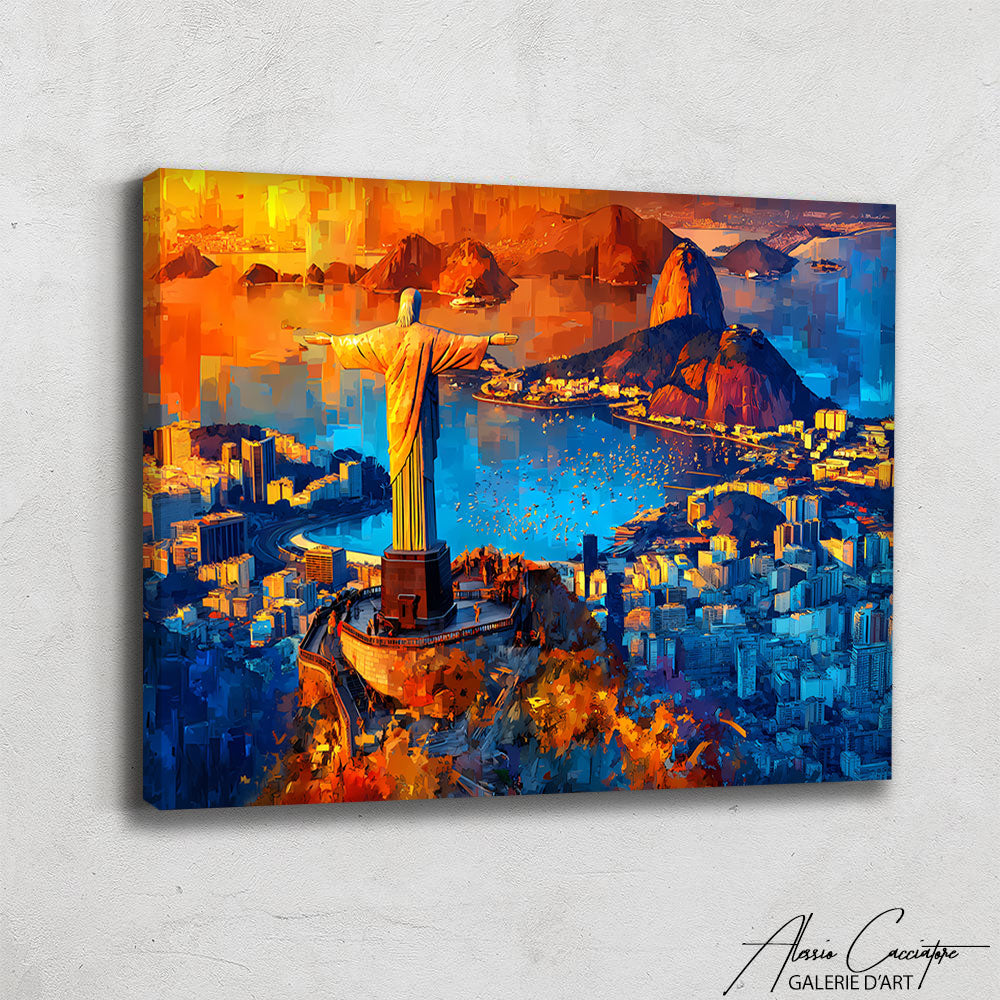 Grand Tableau Abstrait Coloré