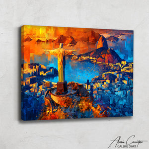 Grand Tableau Abstrait Coloré