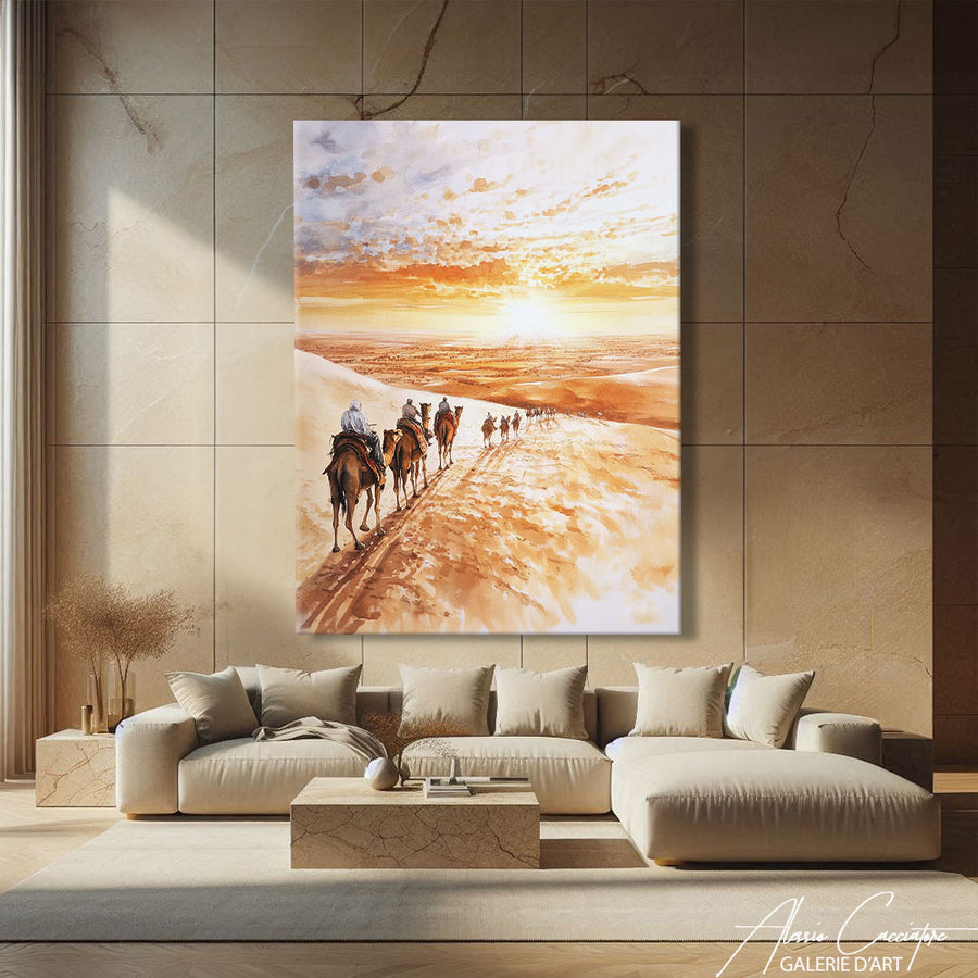 Tableau Desert Marocain – mise en situation