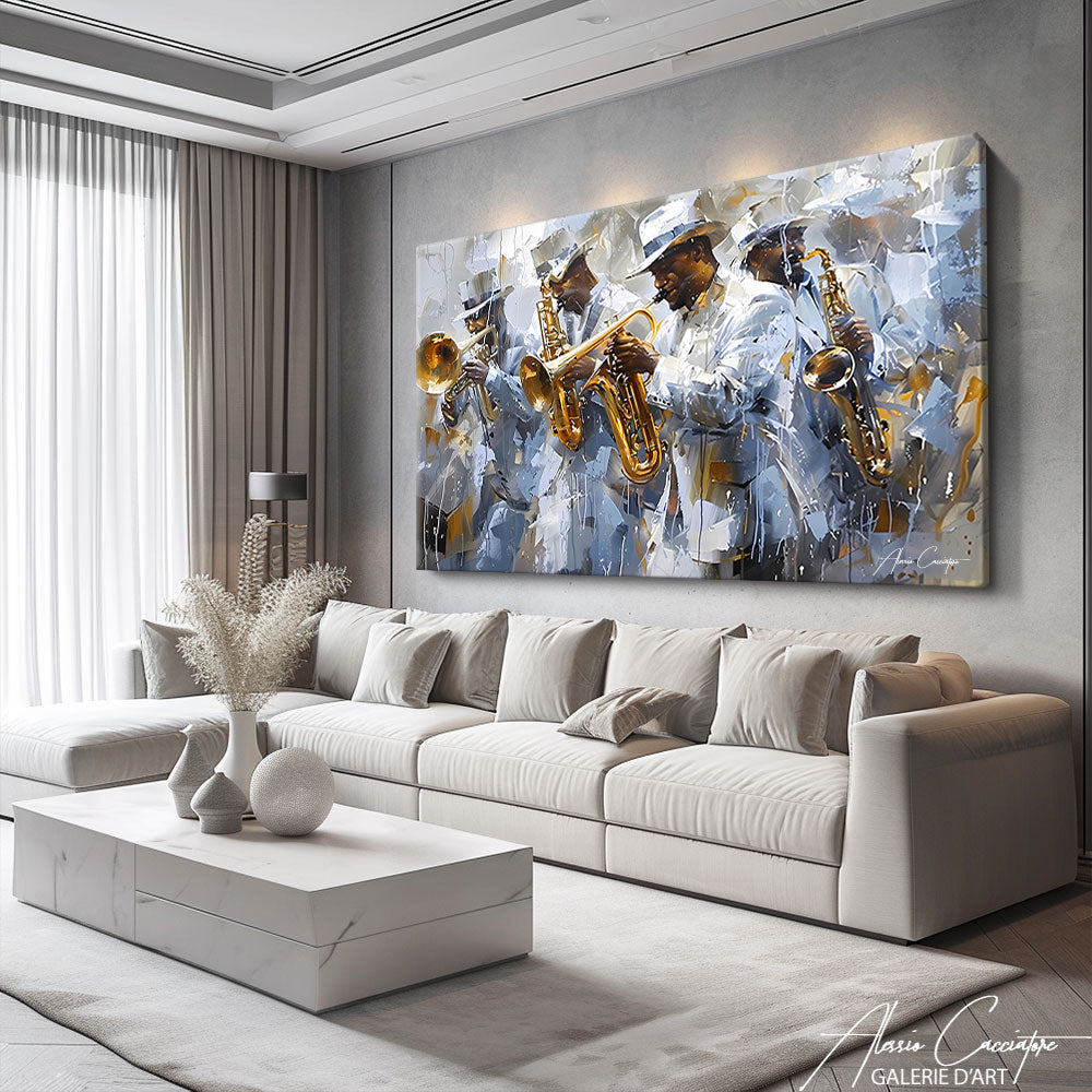 peinture orchestre jazz