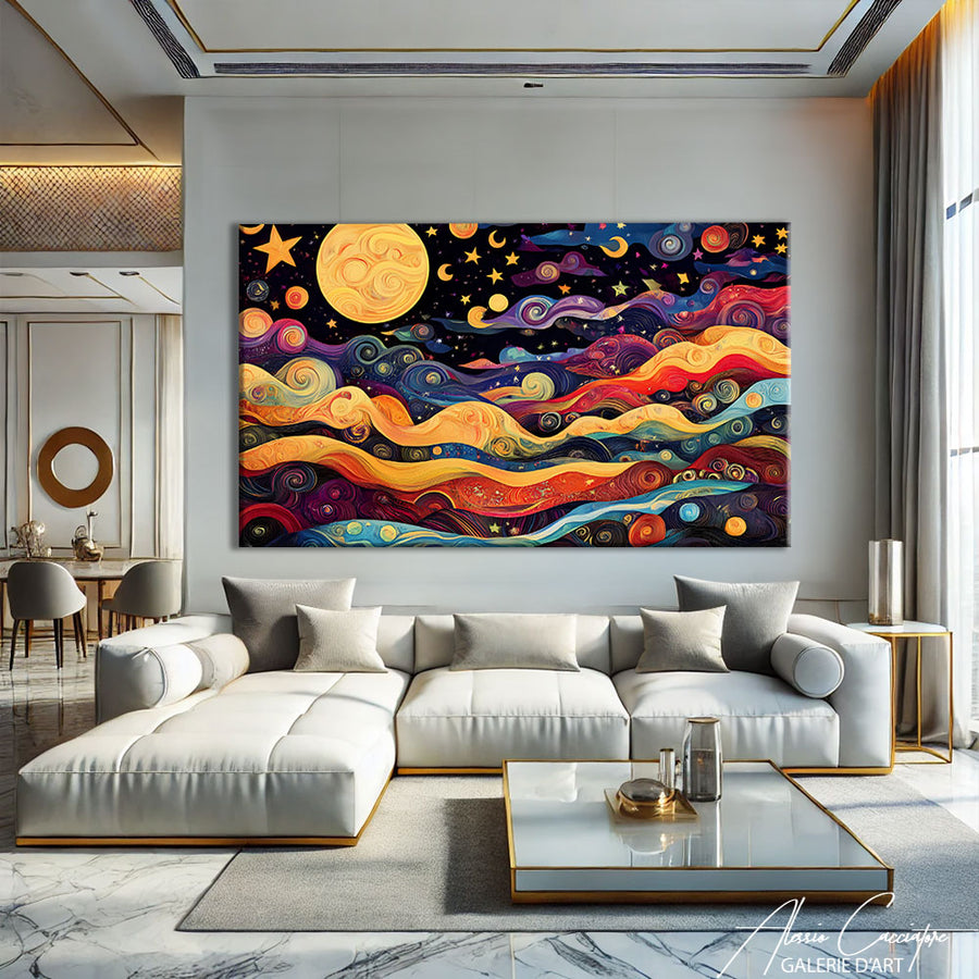 Tableau Montagne Design – mise en situation
