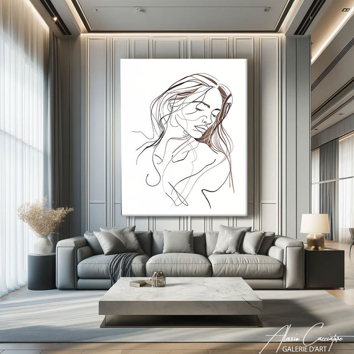 Peinture Minimaliste Femme