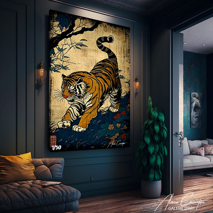 tableau tigre art